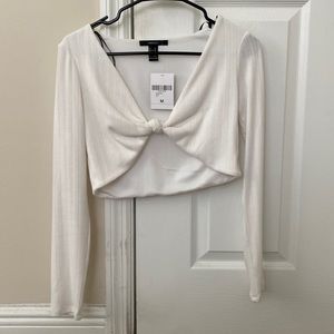 Forever 21 long sleeve crop top